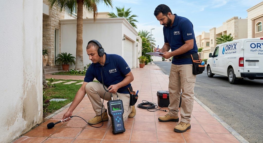 كشف تسرب المياه حي الجامعة جدة